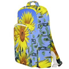 Sunflower Gift Double Compartment Backpack by artworkshop