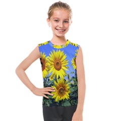 Sunflower Gift Kids  Mesh Tank Top by artworkshop