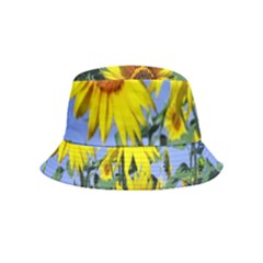 Sunflower Gift Inside Out Bucket Hat (kids) by artworkshop