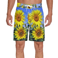 Sunflower Gift Men s Beach Shorts by artworkshop