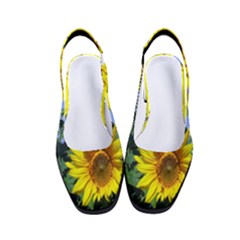 Sunflower Gift Women s Classic Slingback Heels by artworkshop