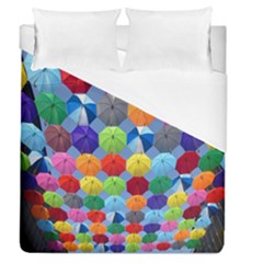 Umbrella Duvet Cover (queen Size) by artworkshop