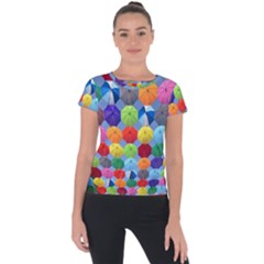 Umbrella Short Sleeve Sports Top  by artworkshop