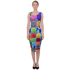 Umbrella Sleeveless Pencil Dress