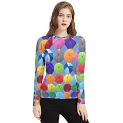 Umbrella Women s Long Sleeve Rash Guard by artworkshop