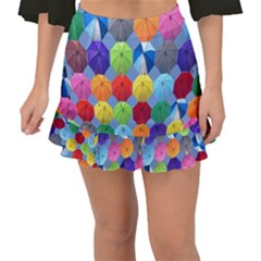 Umbrella Fishtail Mini Chiffon Skirt by artworkshop