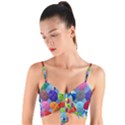 Umbrella Woven Tie Front Bralet View1