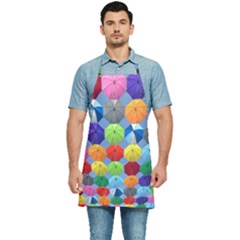 Umbrella Kitchen Apron by artworkshop