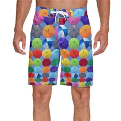 Umbrella Men s Beach Shorts by artworkshop