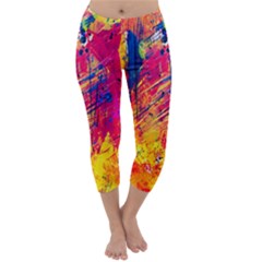 Various Colors Capri Winter Leggings  by artworkshop