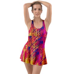 Various Colors Ruffle Top Dress Swimsuit by artworkshop