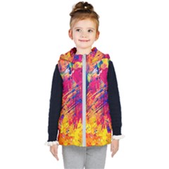 Various Colors Kids  Hooded Puffer Vest by artworkshop