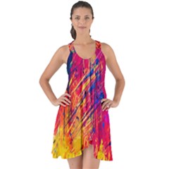 Various Colors Show Some Back Chiffon Dress