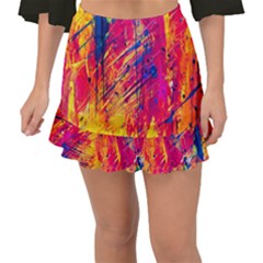 Various Colors Fishtail Mini Chiffon Skirt by artworkshop