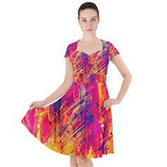 Various Colors Cap Sleeve Midi Dress by artworkshop