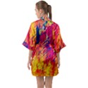 Various Colors Half Sleeve Satin Kimono  View2