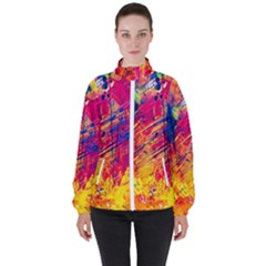 Various Colors Women s High Neck Windbreaker by artworkshop