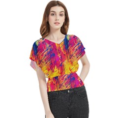 Various Colors Butterfly Chiffon Blouse