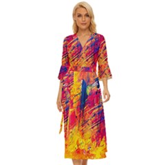 Various Colors Midsummer Wrap Dress by artworkshop