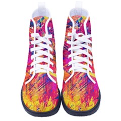 Various Colors Men s High-top Canvas Sneakers by artworkshop