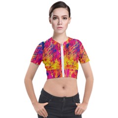 Various Colors Short Sleeve Cropped Jacket by artworkshop