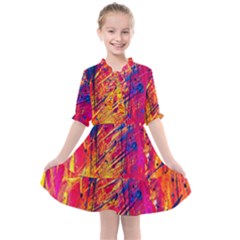 Various Colors Kids  All Frills Chiffon Dress by artworkshop