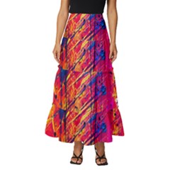 Various Colors Tiered Ruffle Maxi Skirt by artworkshop