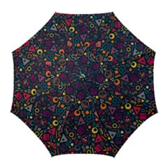 Doodle Pattern Golf Umbrellas by Grandong