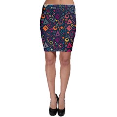 Doodle Pattern Bodycon Skirt by Grandong