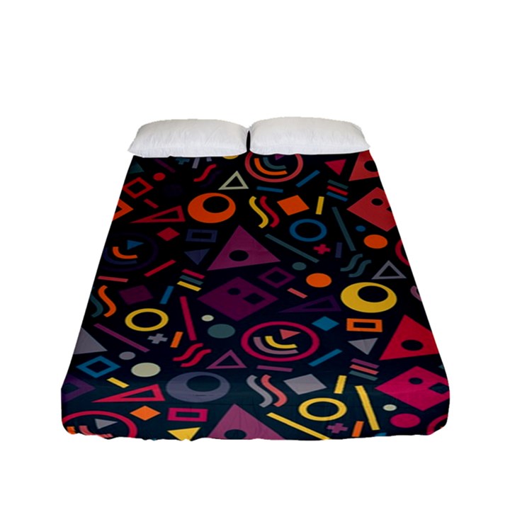 Doodle Pattern Fitted Sheet (Full/ Double Size)