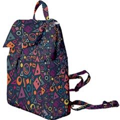 Doodle Pattern Buckle Everyday Backpack by Grandong