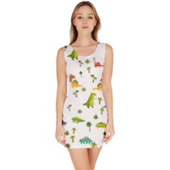 Vector Baby Dino Seamless Pattern Bodycon Dress by Grandong