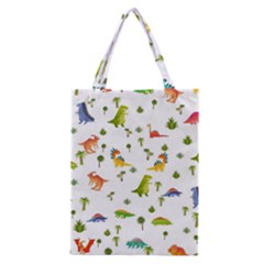 Vector Baby Dino Seamless Pattern Classic Tote Bag by Grandong