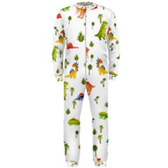 Vector Baby Dino Seamless Pattern Onepiece Jumpsuit (men) by Grandong