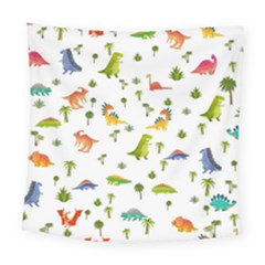 Vector Baby Dino Seamless Pattern Square Tapestry (large) by Grandong