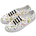 Vector Baby Dino Seamless Pattern Women s Classic Low Top Sneakers View2