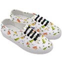 Vector Baby Dino Seamless Pattern Women s Classic Low Top Sneakers View3