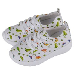 Vector Baby Dino Seamless Pattern Kids  Lightweight Sports Shoes by Grandong