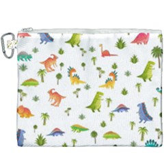 Vector Baby Dino Seamless Pattern Canvas Cosmetic Bag (xxxl) by Grandong