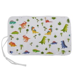 Vector Baby Dino Seamless Pattern Pen Storage Case (l) by Grandong