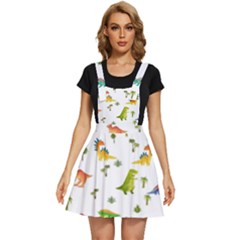 Vector Baby Dino Seamless Pattern Apron Dress by Grandong