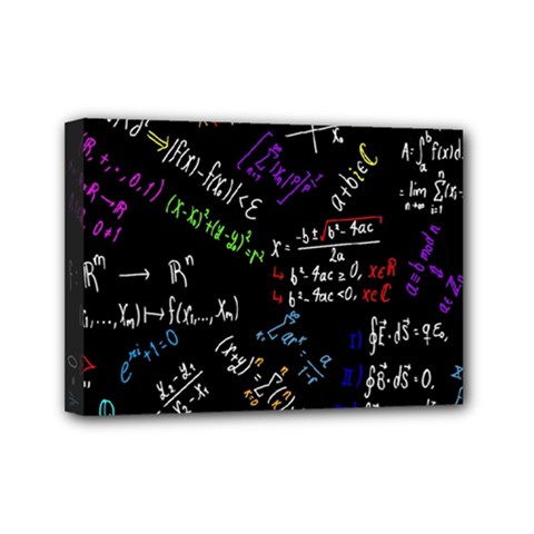 Mathematics  Physics Maths Math Pattern Mini Canvas 7  X 5  (stretched) by Grandong