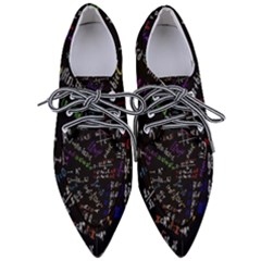 Mathematics  Physics Maths Math Pattern Pointed Oxford Shoes by Grandong