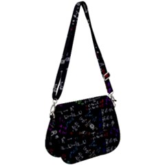 Mathematics  Physics Maths Math Pattern Saddle Handbag by Grandong