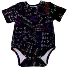 Mathematics  Physics Maths Math Pattern Baby Short Sleeve Bodysuit by Grandong