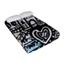 New York City Nyc Broadway Doodle Art Fitted Sheet (Full/ Double Size) View2