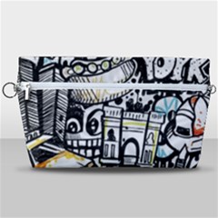 New York City Nyc Broadway Doodle Art Handbag Organizer by Grandong