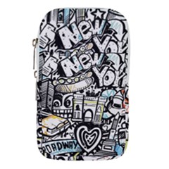 New York City Nyc Broadway Doodle Art Waist Pouch (small) by Grandong