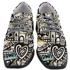 New York City Nyc Broadway Doodle Art Women Heeled Oxford Shoes by Grandong