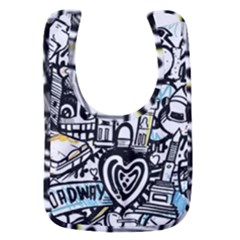 New York City Nyc Broadway Doodle Art Baby Bib by Grandong